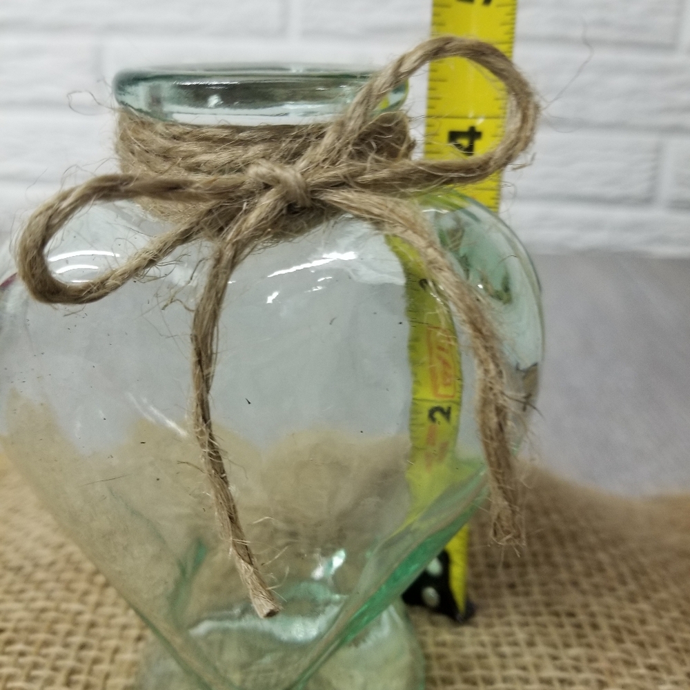 Vintage Heart Shaped Glass Bottle - Picture 7 of 8